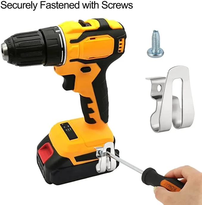 

1/3pcs Drill Belt Clip Hook For 18V Max Tools With 8mm Cap Studs Screws For Electric Drill Power Tool Belt Buckle Hook