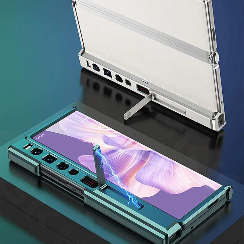 Чехол-подставка из алюминиевого сплава с магнитной рамкой для Huawei Mate XS 2 складной