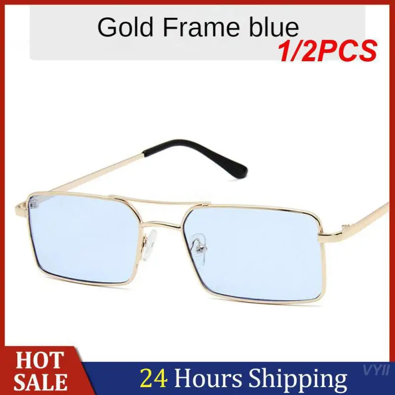 1/2 шт. маленькие квадратные солнцезащитные очки с прозрачным обзором гладкая