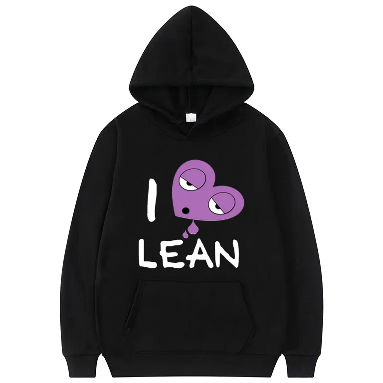 

Chief Keef Pattern Print Hoodie I Love Lean Hoodies Hip Hop Music Sweatshirt Casual Fashion Men Tops Streetwear for Cute Women