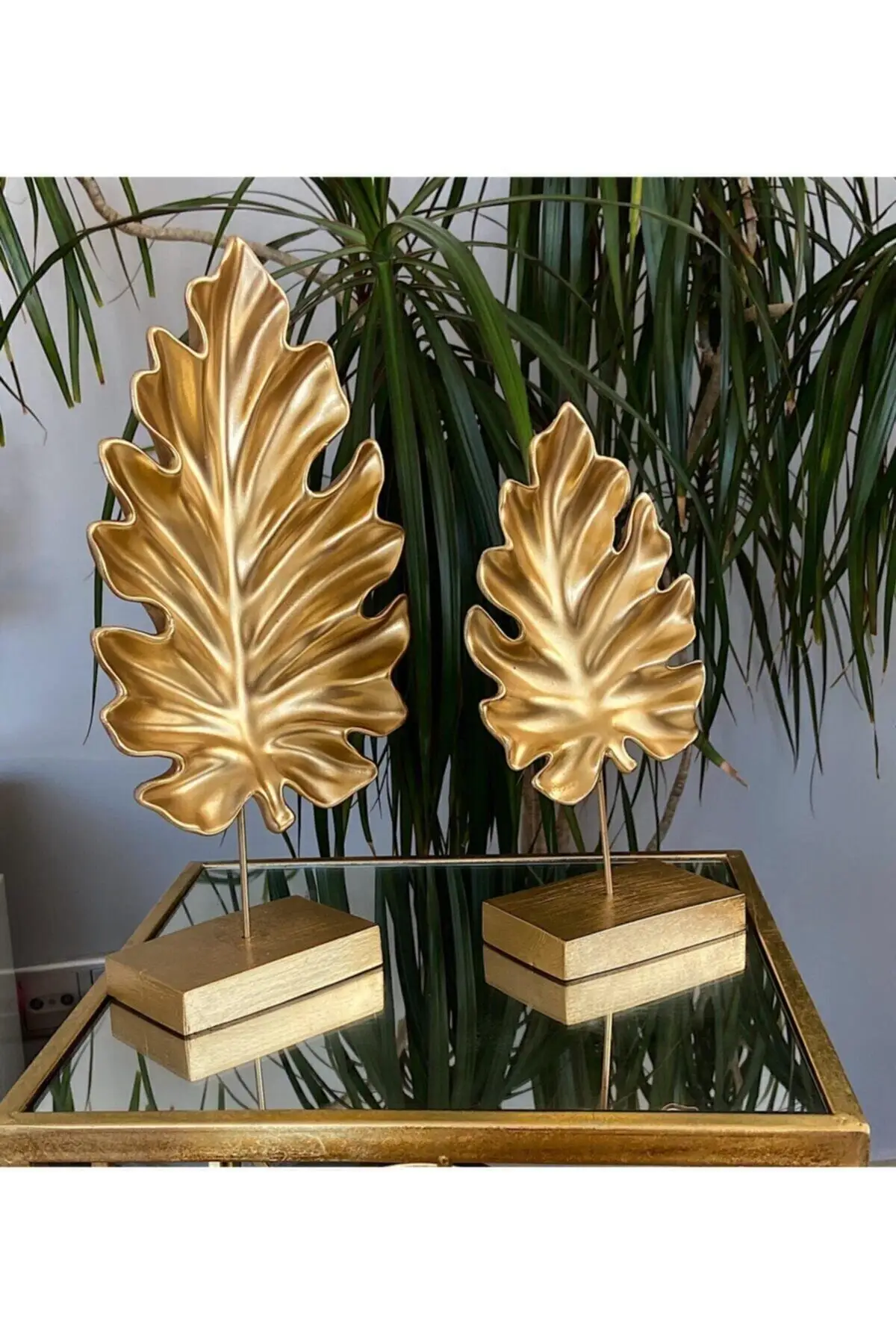 

Роскошные декоративные листья Sycamore золотого цвета, 2 шт.