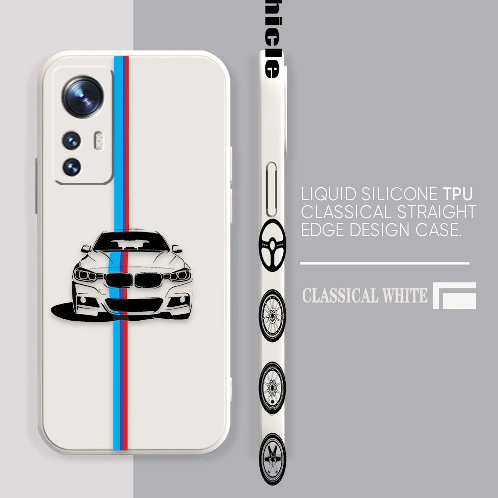Phone Case For Xiaomi 13 12 12T 12S 11 11T 10 10S 9 8 Pro Ultra Lite Colour Case Cover Funda Cqoue Shell Comics Sports Car B-BMW