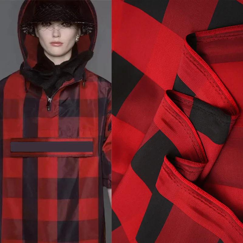 

Fashion Autumn and Winter New European and American High-definition Imitation Silk Wool Yarn-dyed Plaid Clothing Jacket Fabric