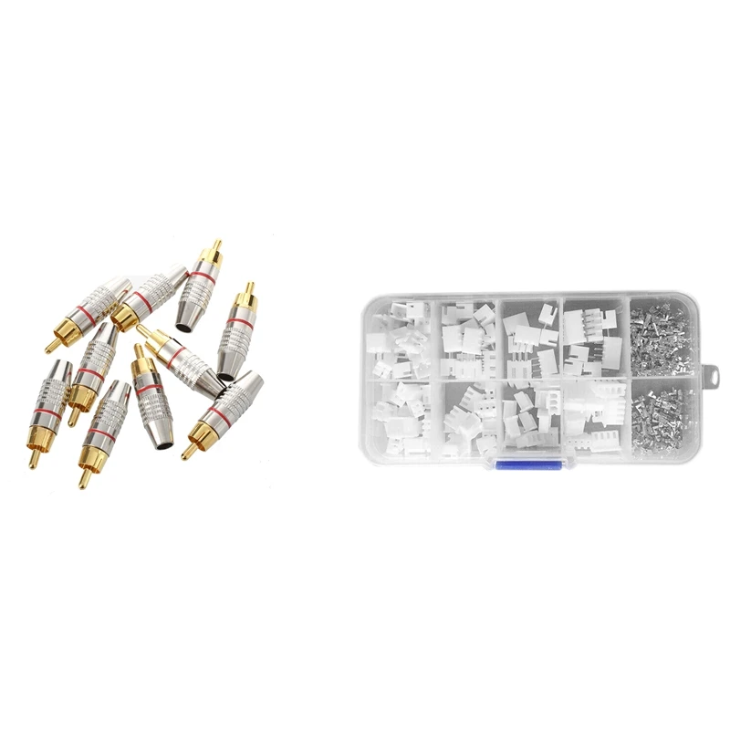 

JFBL Лидер продаж 10 шт. адаптер аудио коаксиальный кабель разъем с 250 шт. XH 2,54 мм 2Pin 3Pin 4Pin терминальный корпус коннектора проводной соединитель