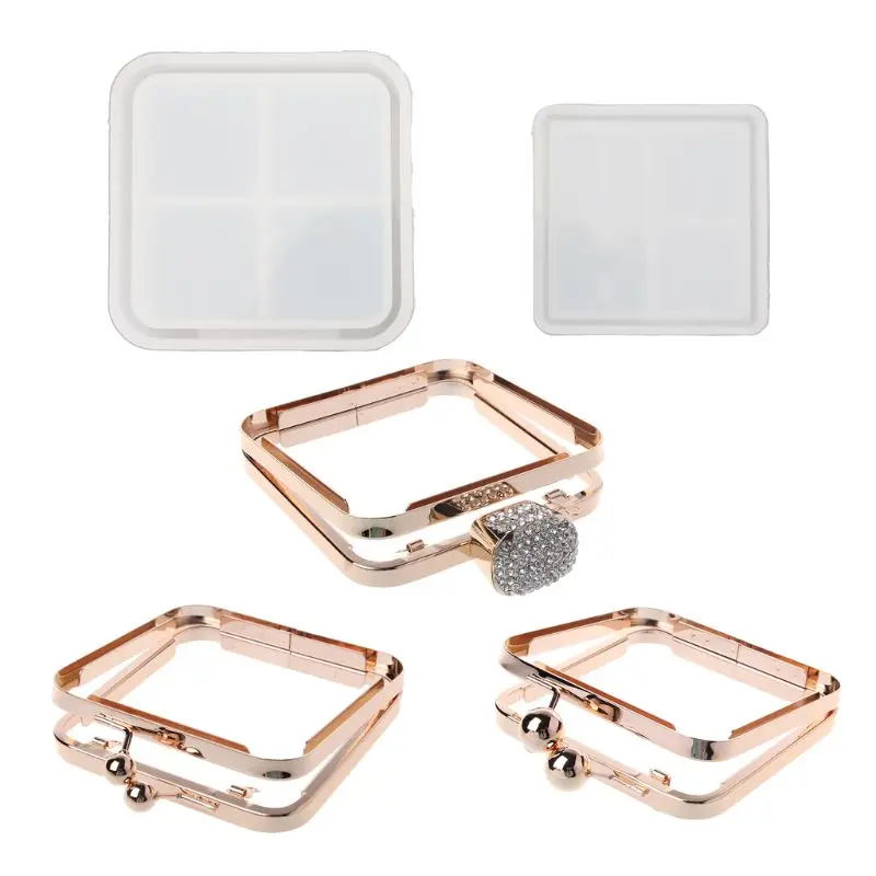 

DIY Clear Dynamic Liquid Square Quicksand Bag Silicone Mold Resin Casting Craft