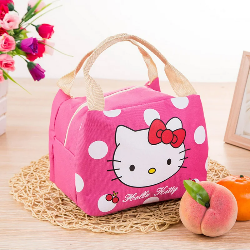

Hello Kitty Insulation Bags Sanrio Fashion Oxford Cloth Lunch Bags for Women Waterproof Outdoor Thermal Handbag Picnic Bag