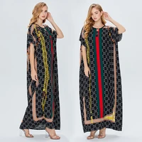 2022 new arrival african embroidered flower dress women middle east muslim dress long robe black ladies dress moroccan kaftan