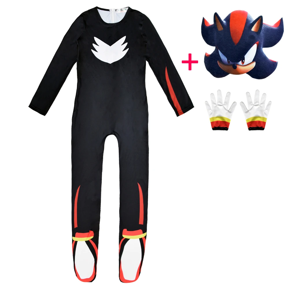 

Sonic Speed Crossing Cartoon Kids Game Character Costumes Boys Girls Halloween Cosplay Theme Party Role Playing Dress Up Suit