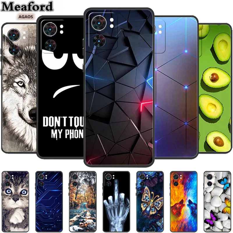 

For Motorola Edge 40 Case Animals Soft Silicone TPU Phone Back Cover Cases for MOTO EDGE 40 NEO 5G Capa Shockproof Wolf Funda