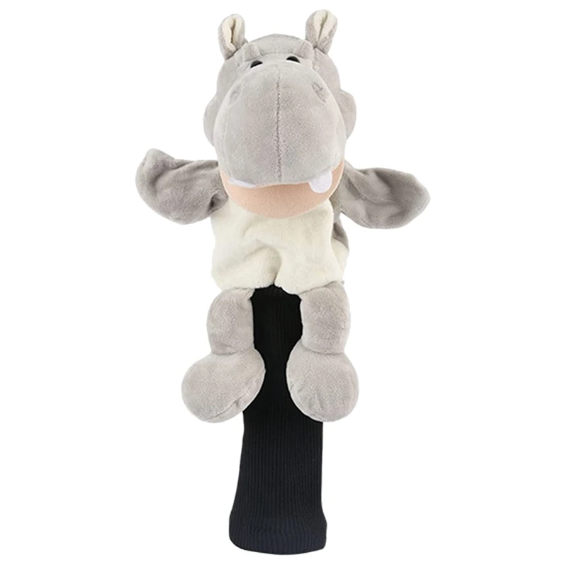

New-Golf Club Wood Head Cover Driver Fairway Wood Head Cover Golf Headcovers Protector with Cute Hippo Design