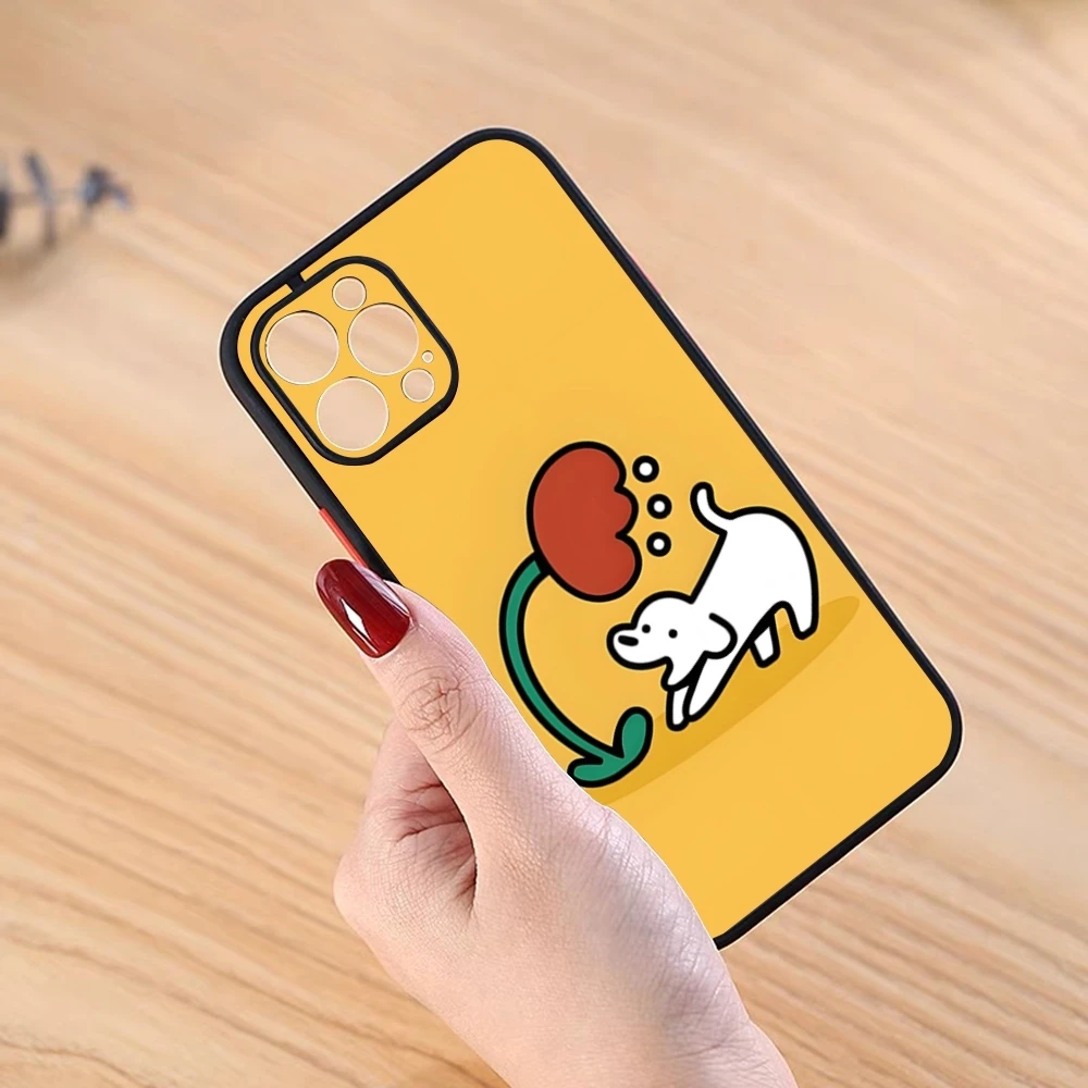 Милый чехол для телефона Matsui Art iPhone 16 Pro 15 Max 14 Plus 13 11 12 Mini Xs Xr 7 8 Se Matte Cover