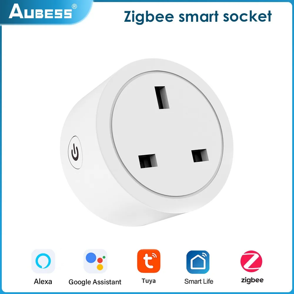 

Смарт-розетка Aubess Tuya ZigBee, 16 А, с голосовым управлением