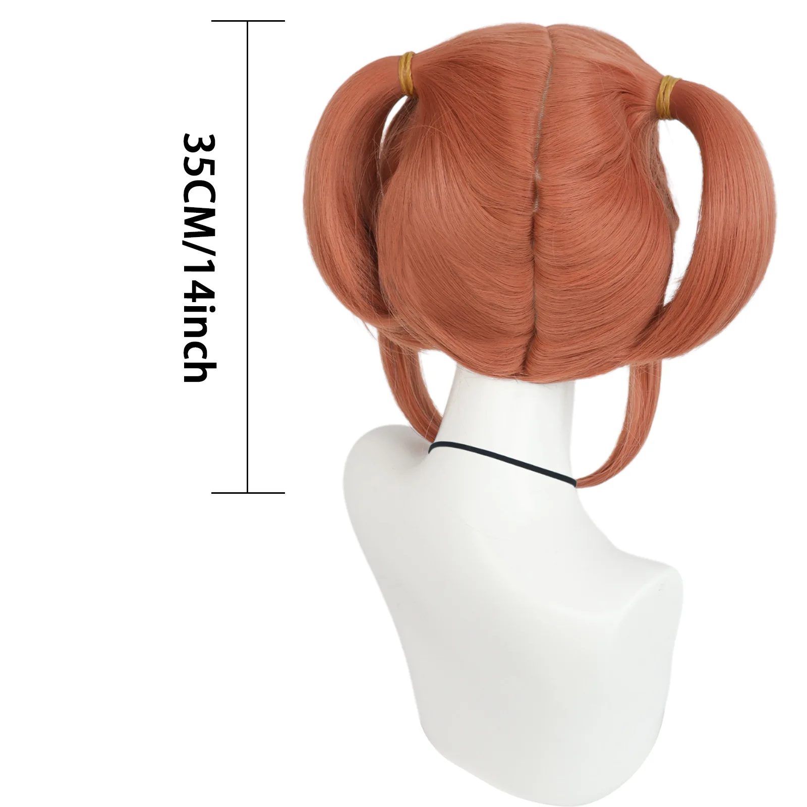Парик Kagura Gintama косплей короткие оранжевые парики термостойкие синтетические