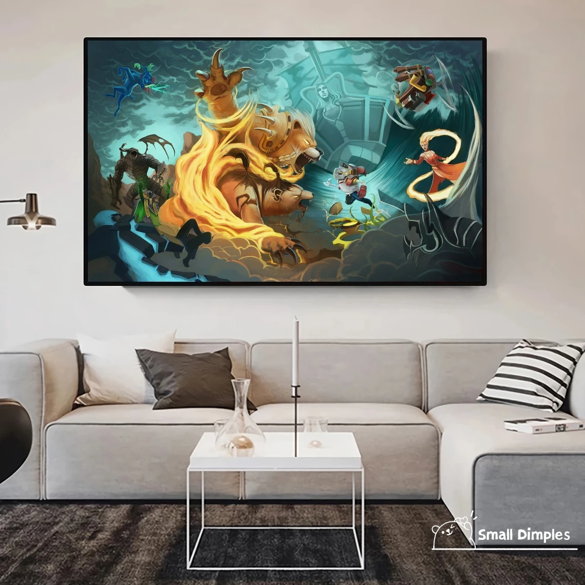 Dota 2 Game Poster Canvas Art Print Home Decoration Wall Painting ( No Frame )