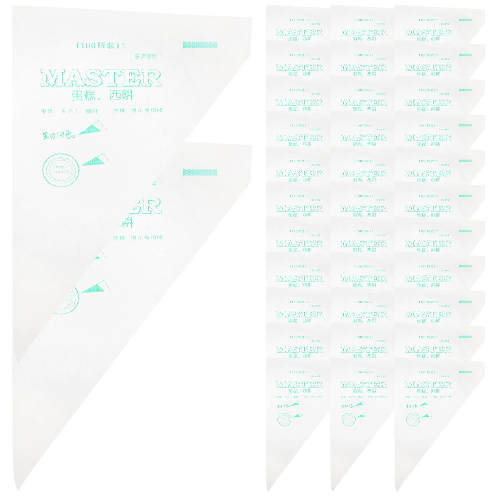 

200 Pcs Frosting Bags Cake Icing Pen Chocolate Cake Icing Dispenser Chocolate Biscuit Small Icing Coupler