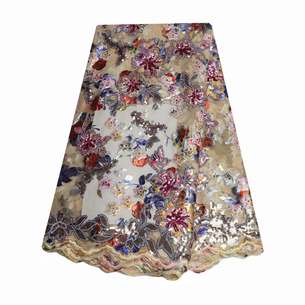 

Женское кружевное платье с блестками, 5 ярдов