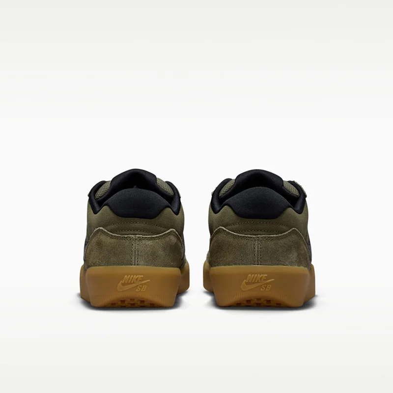 Фото Кроссовки Nike IQ8398-200 2026 New Low Top Skate Shoes, оливковые, замшевые, с подошвой Gum Sole, повседневные уличные кеды, превосходящие аналогичную обувь для скейтбординга №5