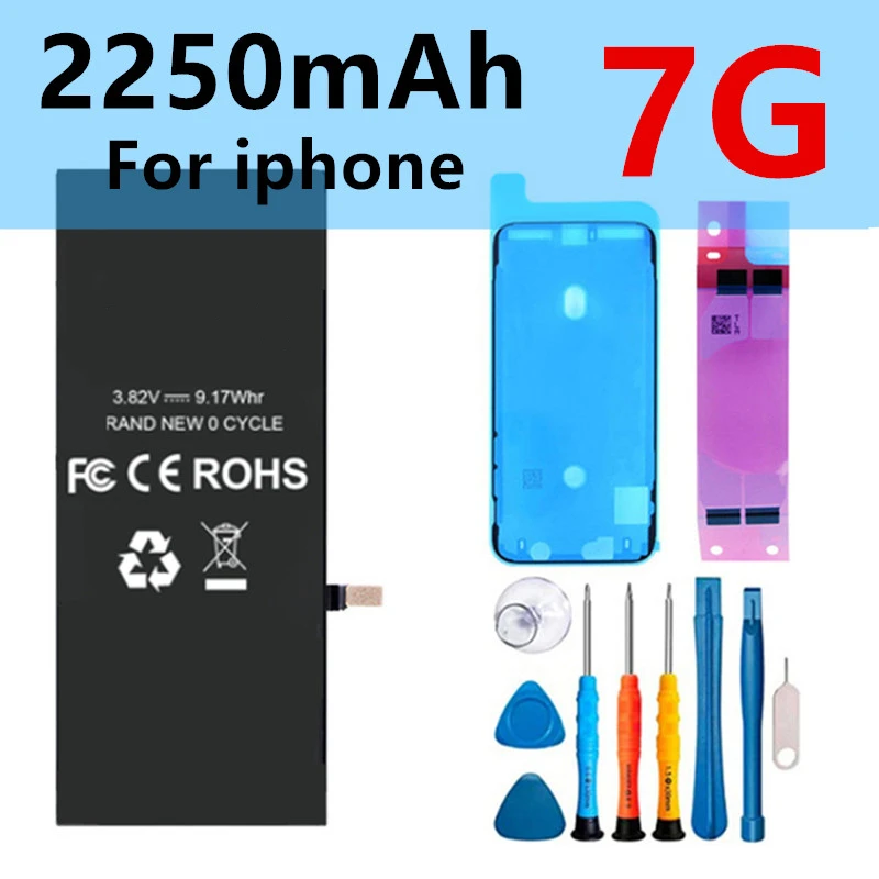 

for iphone 6S 7 8 6 Plus X SE 5S 5 0 Cycle Rechargeable Batterie Original Phone Battery for apple Replacement Battery