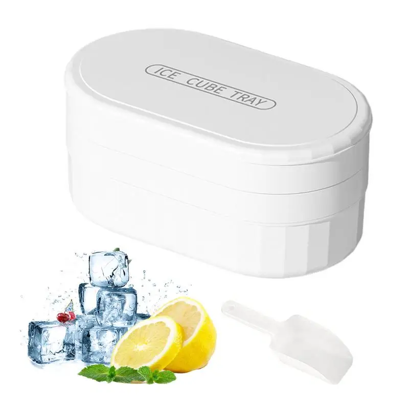 

Ice Cube Tray Easy-release 72-grid Ice Cube Tray With Lid Double Layer Honeycomb Shape Ice Tray For Freezer Easy Release Ice