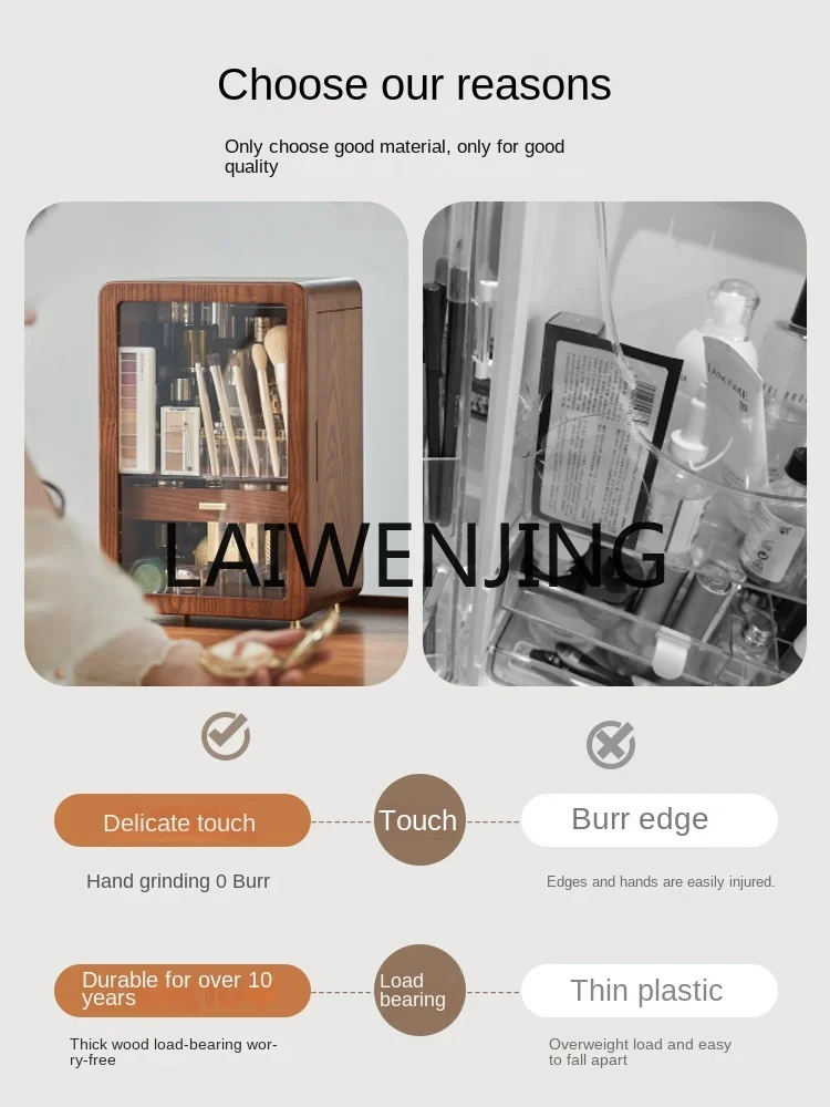 RWJ мини-холодильник коробка для хранения косметики деревянная вместительная