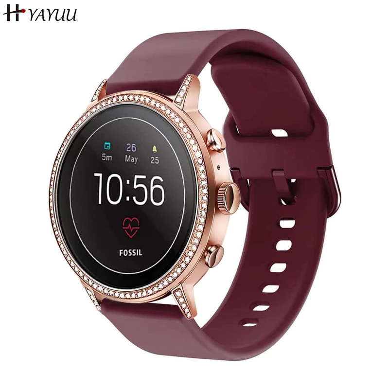 

Ремешок для часов для Fossil Women's Gen 4 Venture HR, 18 мм быстросъемный ремешок для Fossil Women's Gen 6 42 мм / Charter HR / Gen 5E 42 мм / TicWatch C2