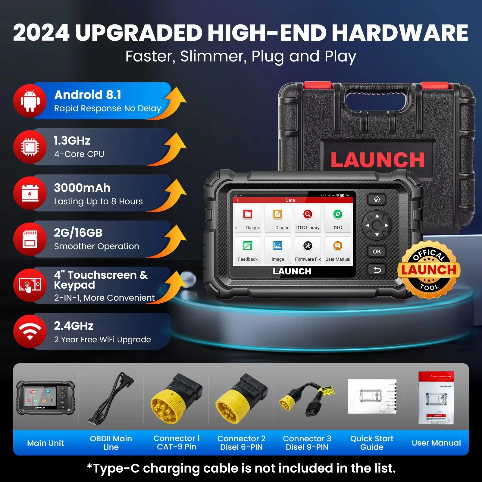 LAUNCH CRP129 HD OBD2 Сверхмощный сканер грузовиков для всех систем диагностики DPF Regen Oil 7