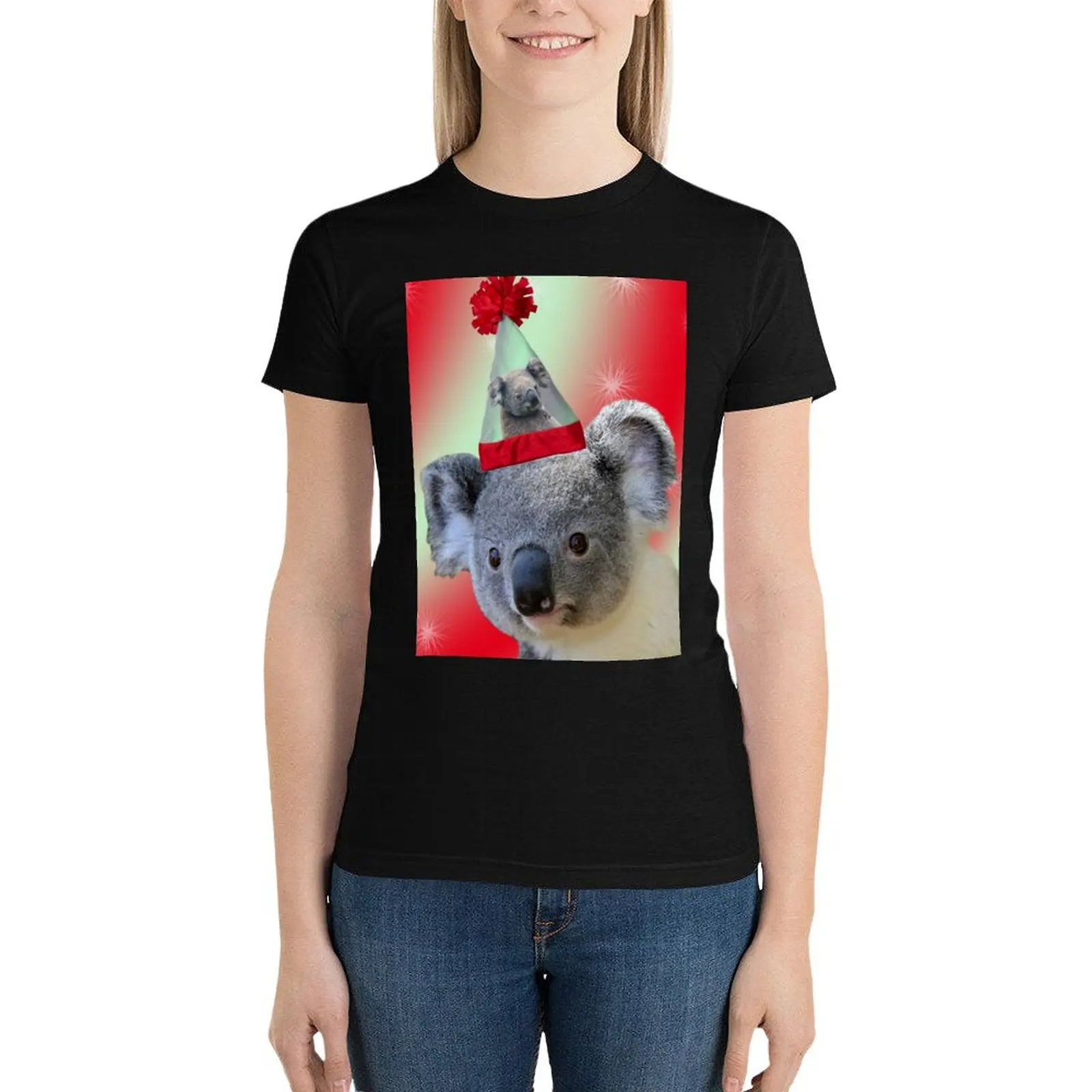 Рождественская Женская одежда рубашка с принтом животных для девочек новая