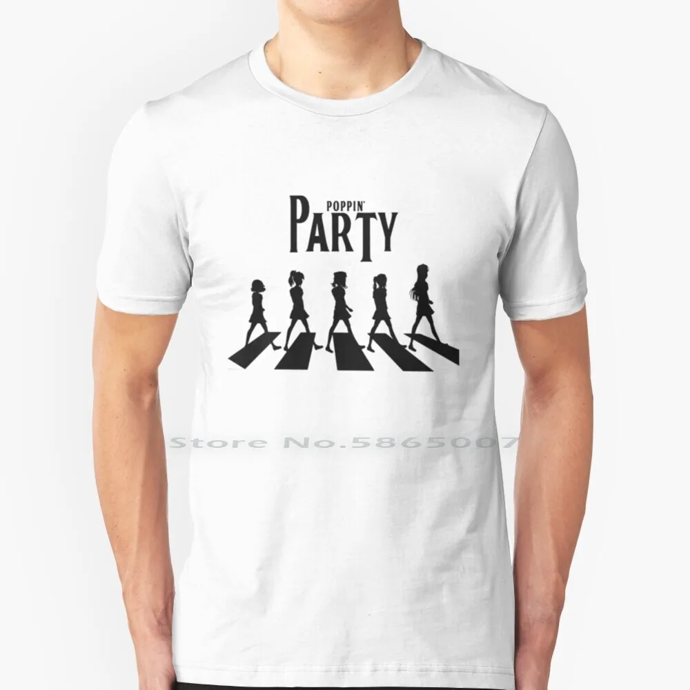 

Poppin Party The Parody Bang Dream T Shirt 100% Cotton Poppin Party The Parody Bang Dream Big Size 6xl Tee Gift Fashion