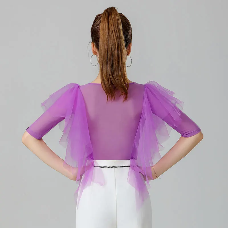 Новинка 2024 женское танцевальное платье Doubl женская модная танцевальная блузка