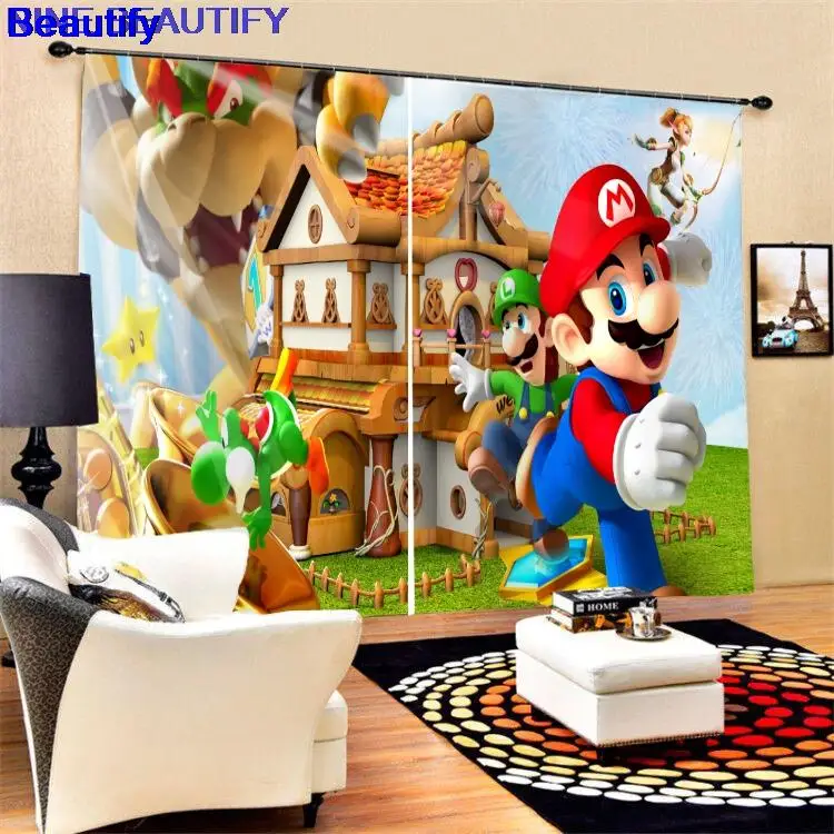 Занавески на окна из японского аниме супер игра 2 шт./комплект |