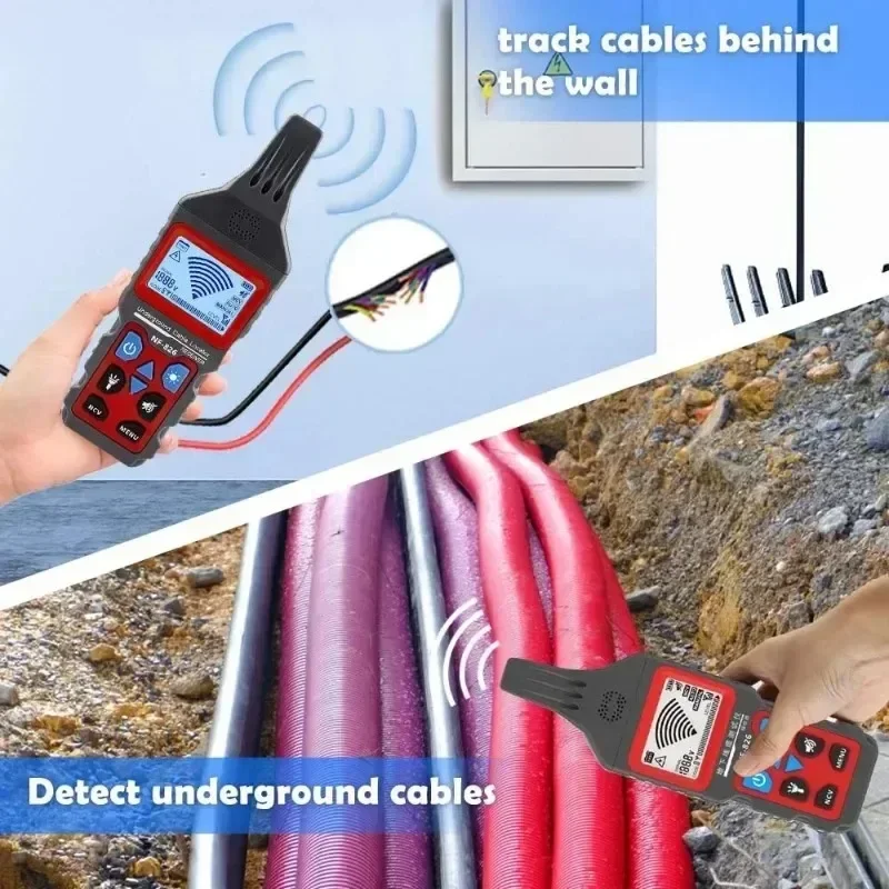 NOYAFA NF-826 Тестер подземного кабеля Локатор Трекер проводов Обнаружение настенных
