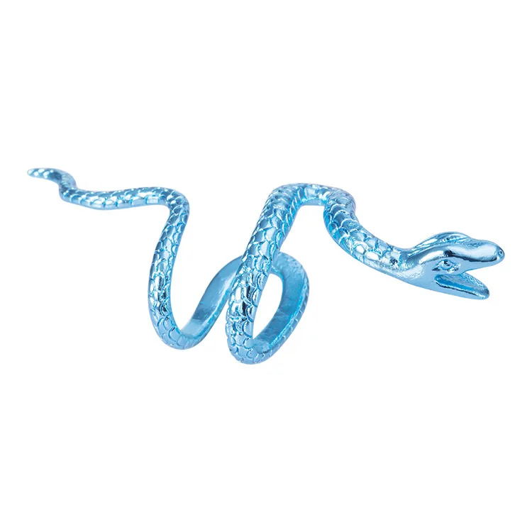 1 шт. радужные клипсы в виде змеи на серьги для женщин винтажные серебряные ушей