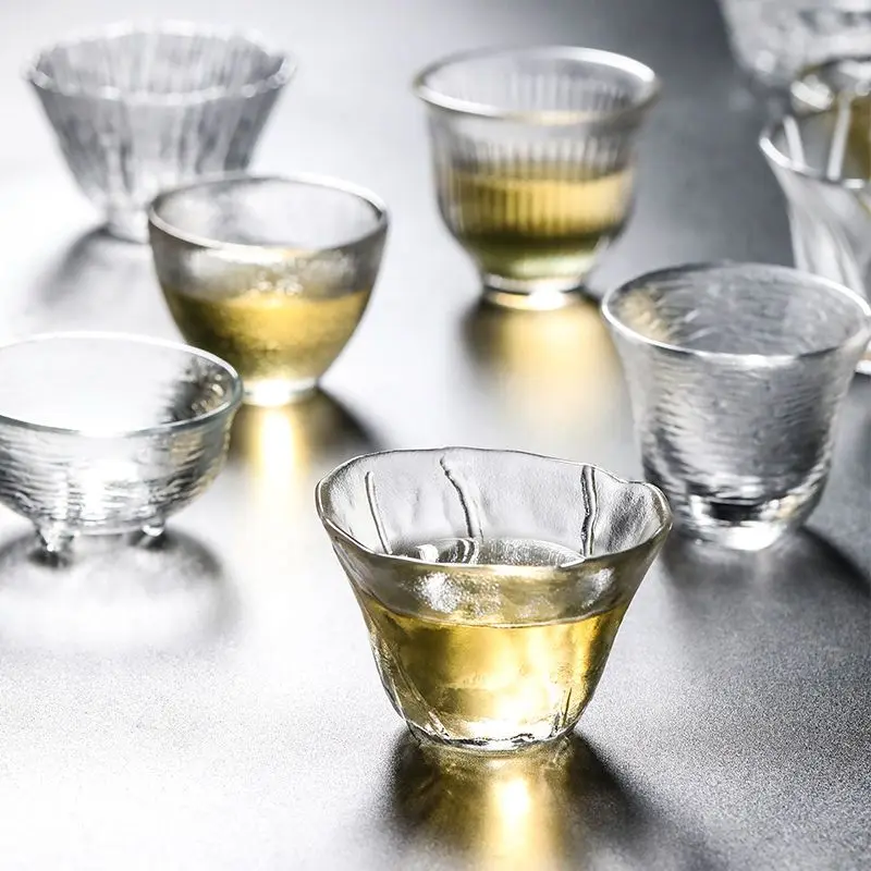 

Glass Teacups Tibetan Tureen Infuser Tableware Kung Fu Tea Set Cup Ceremony Accessories Berg Crystal Wholesale Free Shipping