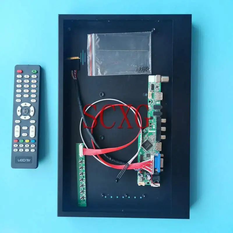 

Для LTN156AT32 LTN156AT34 металлический чехол матрица + ТВ аналоговая плата драйвера 15,6 "1366*768 Комплект «сделай сам» HDMI-совместимый LVDS 40-Pin VGA USB RF