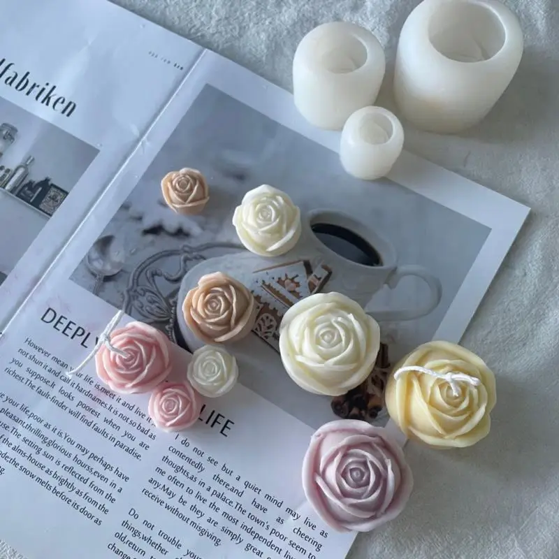 

Rose Flower Silicone Cake Mold 3D Flower Fondant Mold Cupcake Jelly Candy Chocolate Decoration Baking Tool Mold