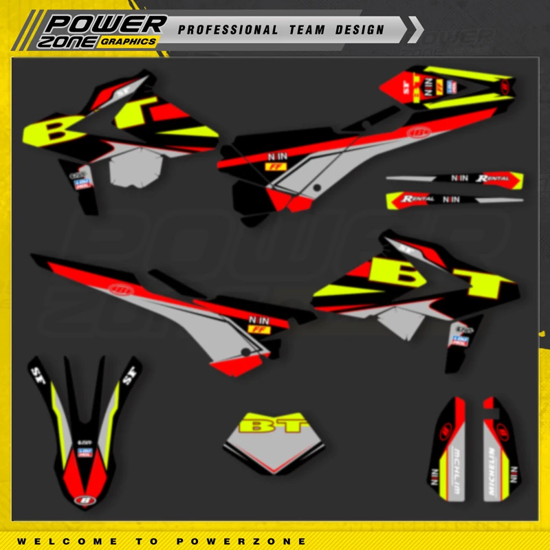 Комплект графических наклеек и PowerZone для BETA 2018 2019 RR RR-S 125 200 250 300RR 350 390 430 480 RX 07