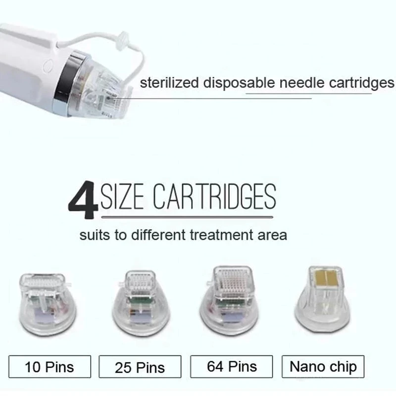 10 Needles, 25 Pins, 64 Pins, Nano fractional micro-needle rf skin beauty machine needles Microneedle RF Machine Needles enlarge