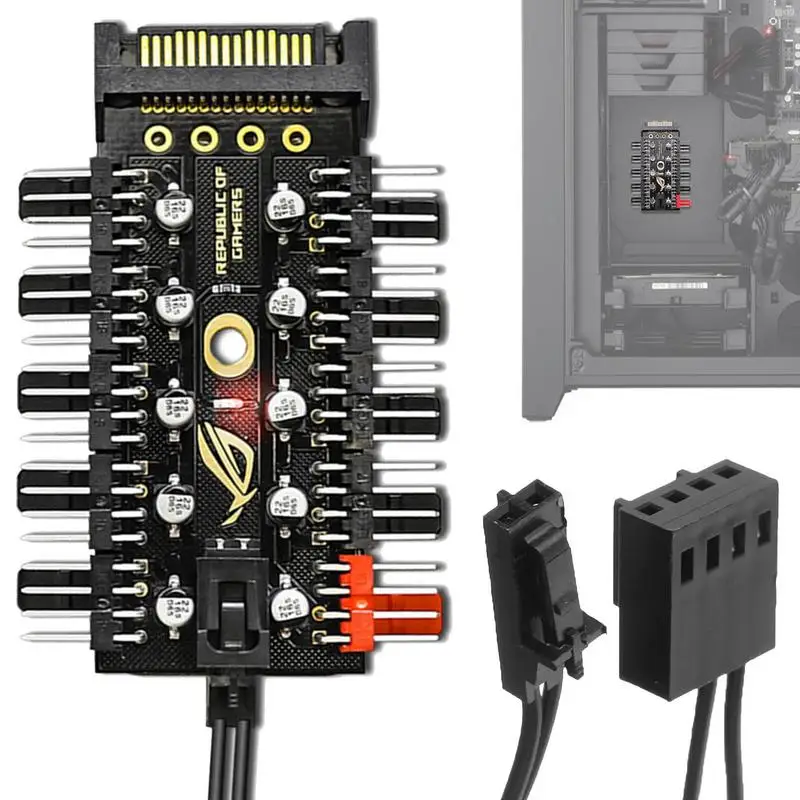 

Разветвитель PWMs, 4 контакта/3 контакта, кабель питания вентилятора, разветвитель, адаптер PWMs, быстрая зарядка для настольного компьютера 12 В, охлаждение настольного компьютера