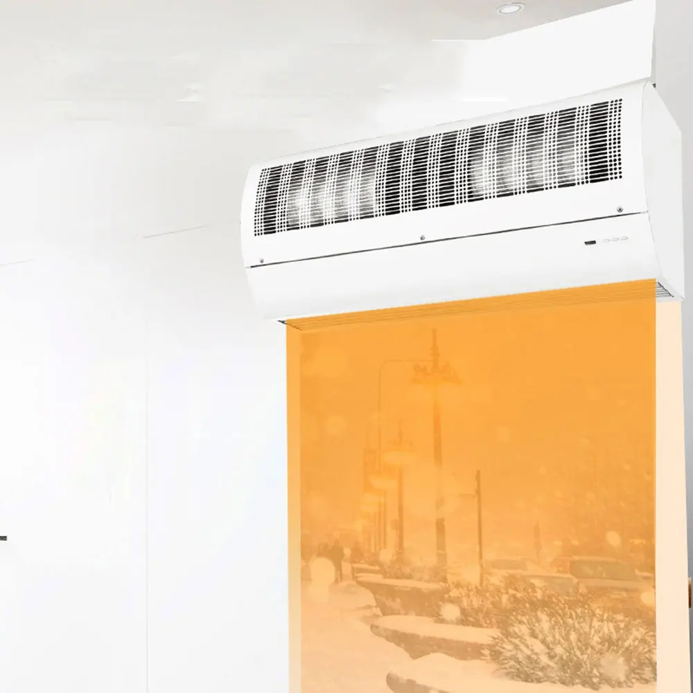

380V Electric heating air curtain Fan Cool and warm type Commerical Low Noise Air Door Ventilador Machine Blower Fan