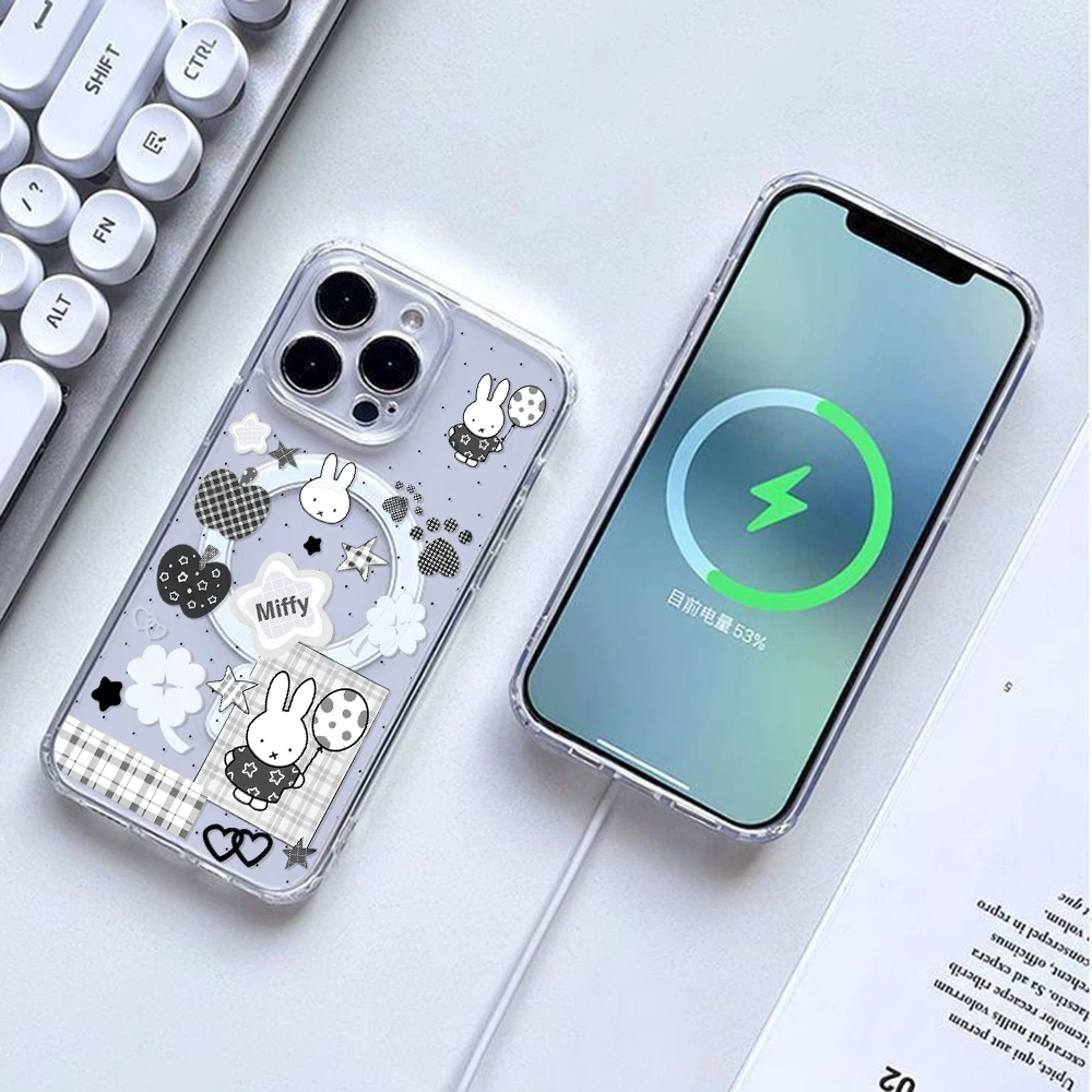 Магнитный чехол White Rabbit M-Miffany для Samsung Galaxy S26 S25 S24 S23 S22 S21 Ultra Plus 5G S20 FE с поддержкой MagSafe (art.: 3920db3deb232) - 3920db3deb232