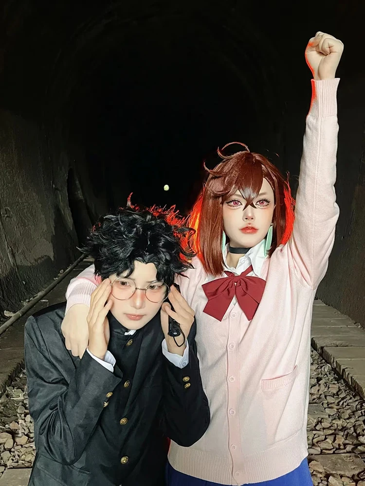Фото Аниме Dandadan Косплей Костюм Aira Shiratori JK Sailor Юбки Наряд Костюм Momo Ayase Ken Takakura Куртки Брюки Парик Школьные комплекты №3