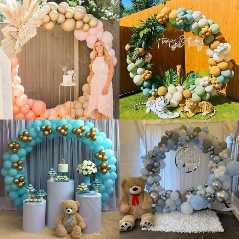 

Circle Balloon Arch With Stand Plastic Wreath Frame Holder Ring Ballon DIY Column Base Baby Shower Birthday Wedding Party Decor