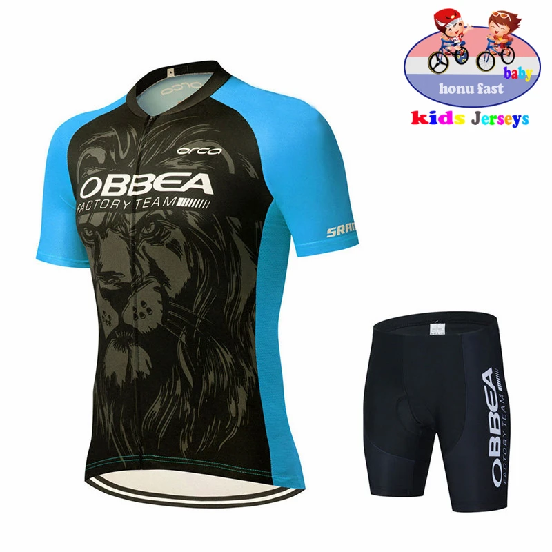 

New 2022 Summer Children Cycling Jersey Kids Bike Jersey Shorts Set Pro Team MTB Mountain Road Tops Girls Bicycle Jersey Suit