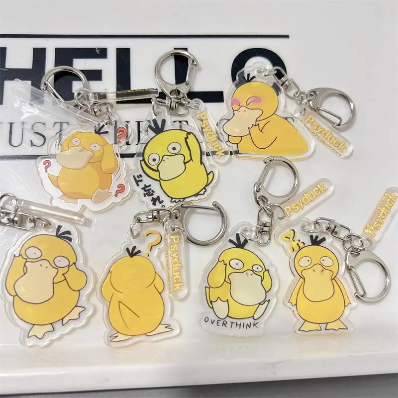

Up To Duck Cartoon Q Version Double-Sided Creative Trendy Cool Cute Keychain Diy Backpack Pendant Jewelry Acrylic Pendant