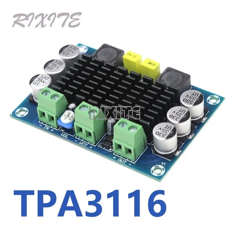 TPA3116 D2 TPA3116DA DC 12V 24V 100W одноканальный цифровой усилитель мощности, плата TPA3116D2, большая Φ