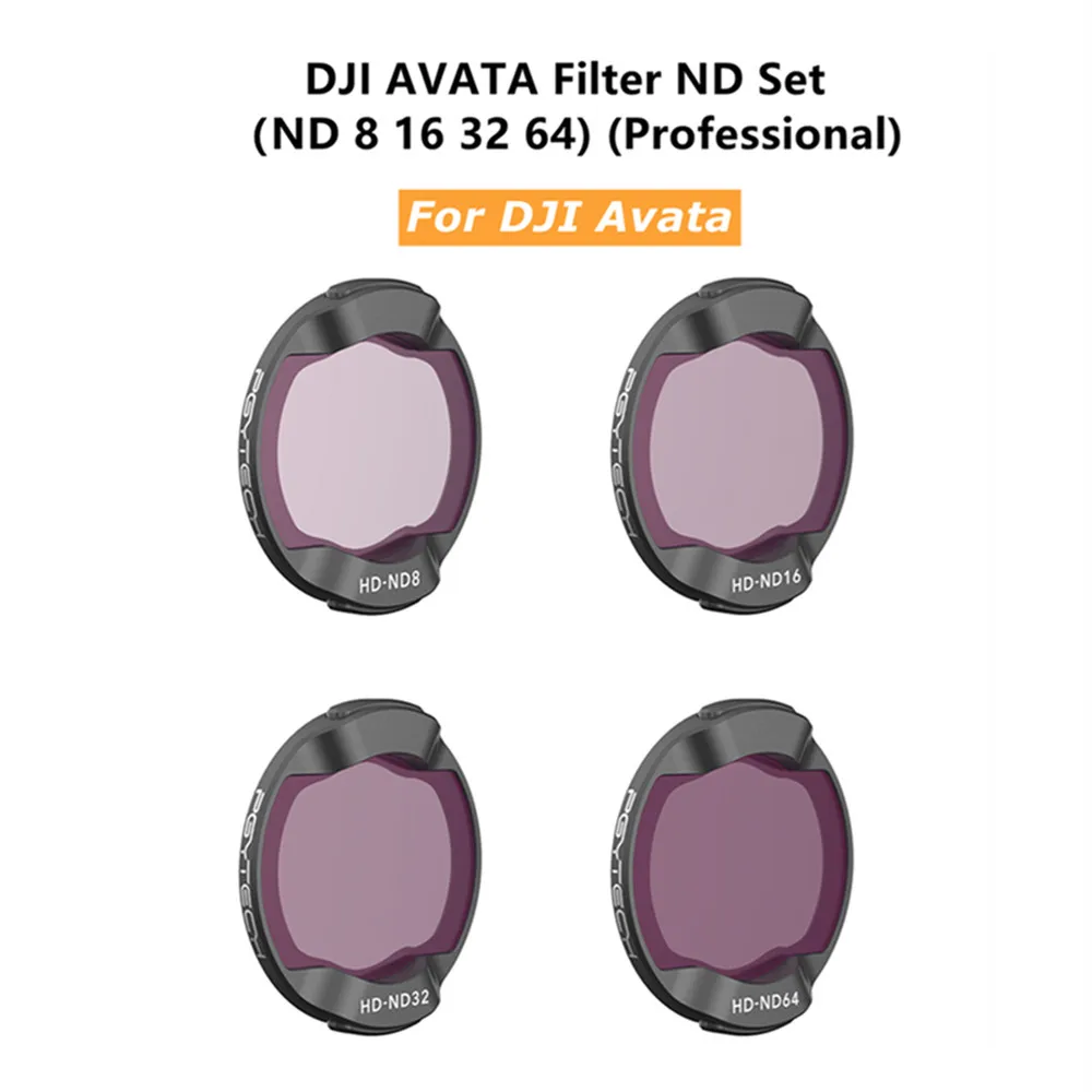 Набор фильтров PgyTech P-36B-012 ND8 ND16 ND32 ND64 для DJI Avata