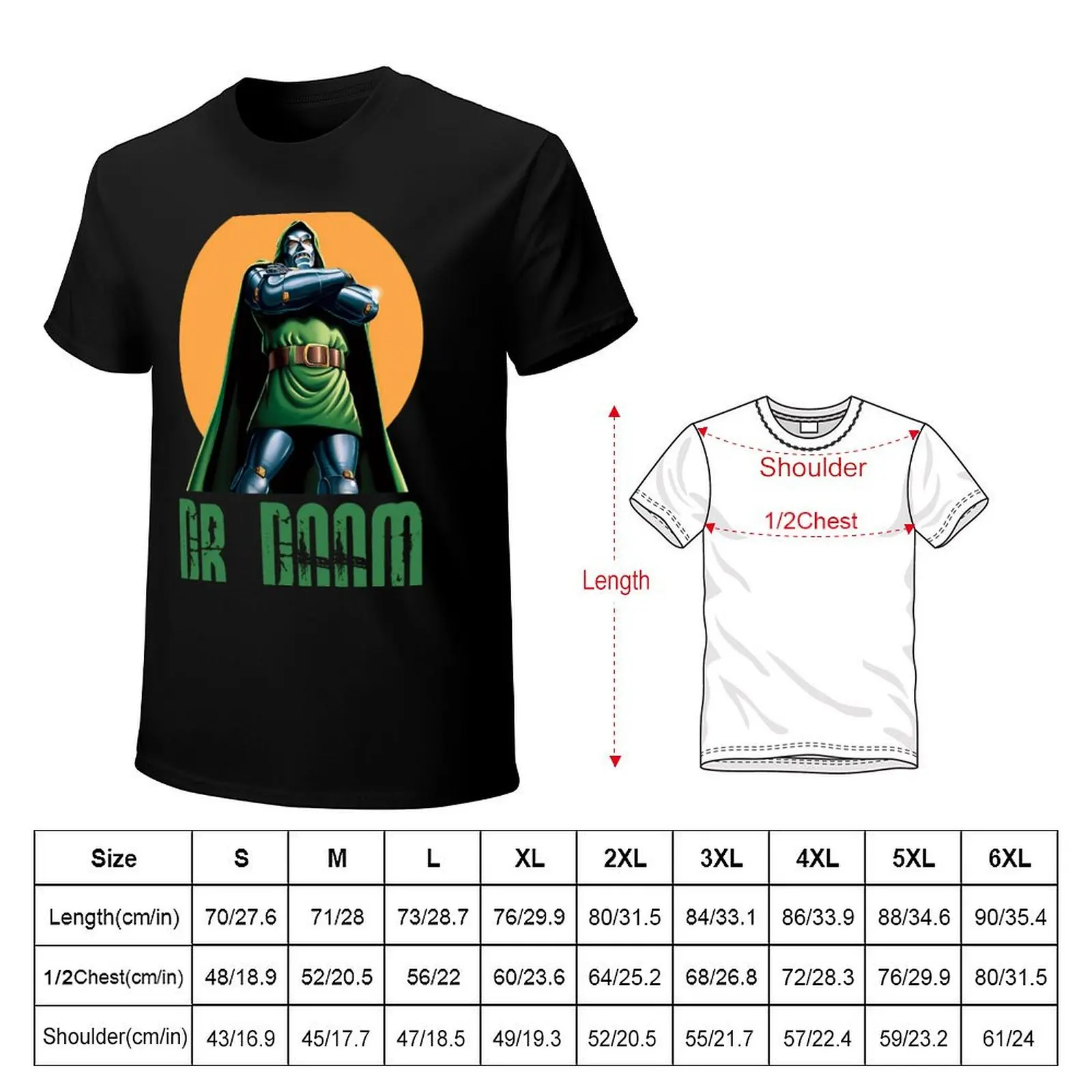 Винтажная футболка Dooms-The Ultimate Villains уличная одежда дешевые рубашки в стиле аниме