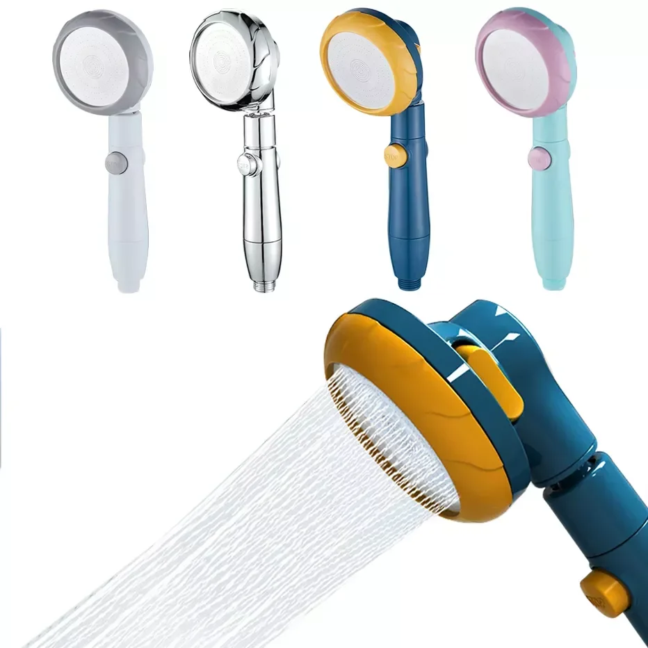 

Pressure Water Saving Spray Shower Head 360 Rotated Rainfall Showerhead Bath Hand-held Pressurized Massage Shower Head