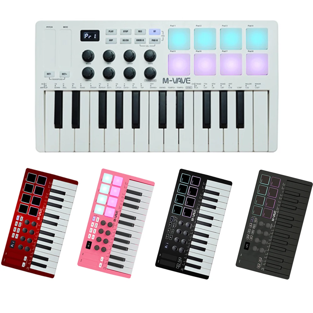 Мини-MIDI-клавиатура M-Vave SMK-25 25 скоростных чувствительных клавиш поддержка