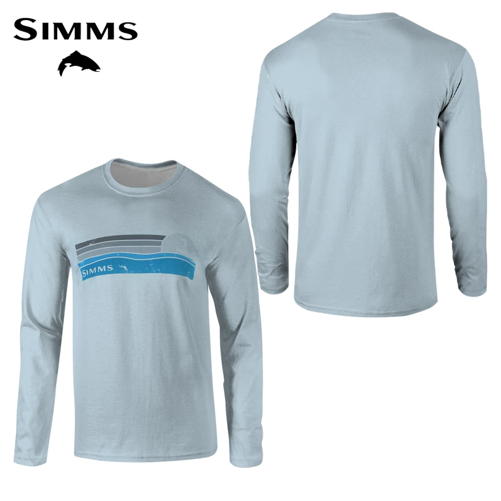 

SIMMS рыбалка с длинным рукавом BASSMASTER скоростная сухая одежда Кемпинг пеший Туризм Солнцезащитная одежда с длинными рукавами одежда для верх...